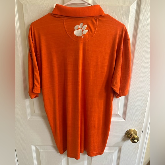 Clemson Tigers Knights Apparel Orange Polo Shirt Size 38-40 Medium - Picture 2 of 6